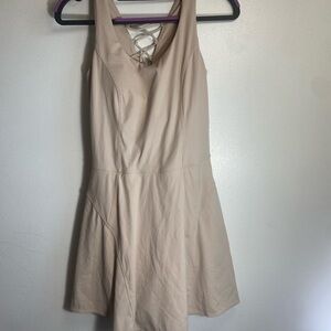 JoyLab Cream Backless Dress